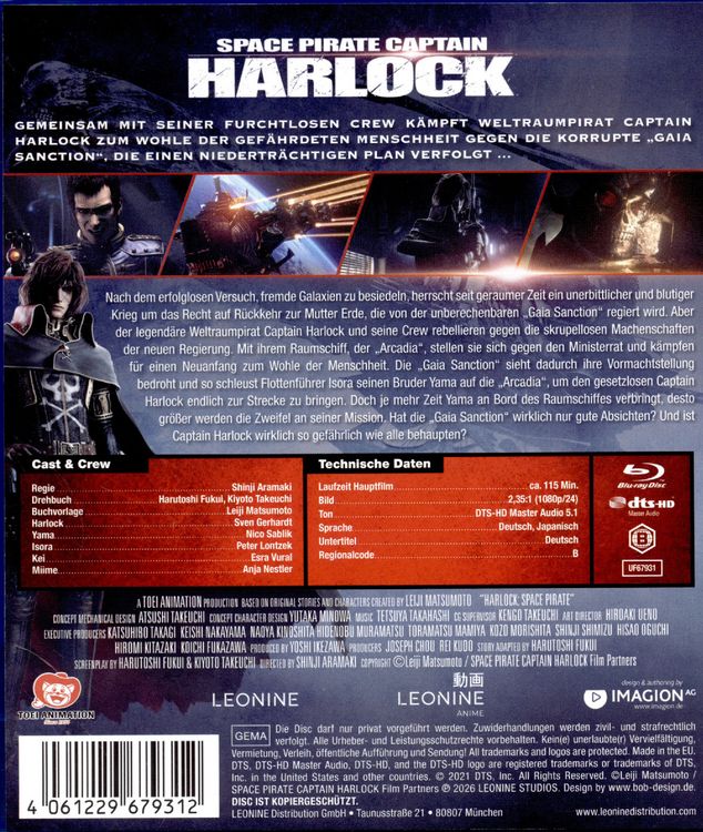Produktbild: Space Pirate Captain Harlock