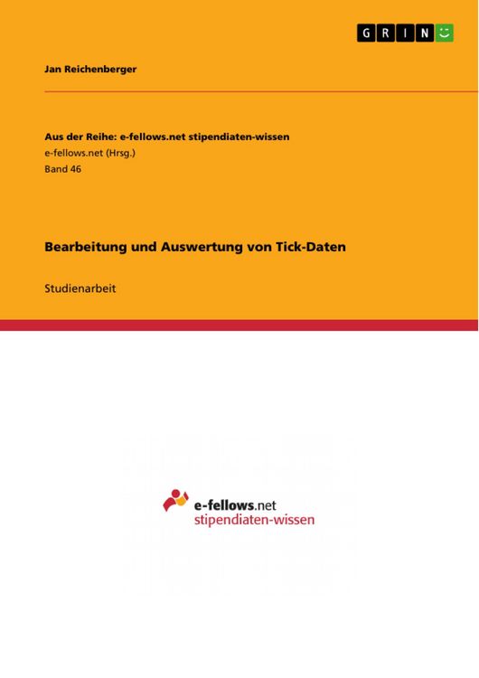 Produktbild: Bearbeitung und Auswertung von Tick-Daten