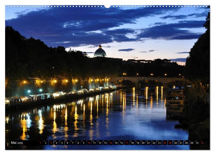 Produktbild: Spaziergang durch Rom (hochwertiger Premium Wandkalender 2026 DIN A2 quer), Kunstdruck in Hochglanz