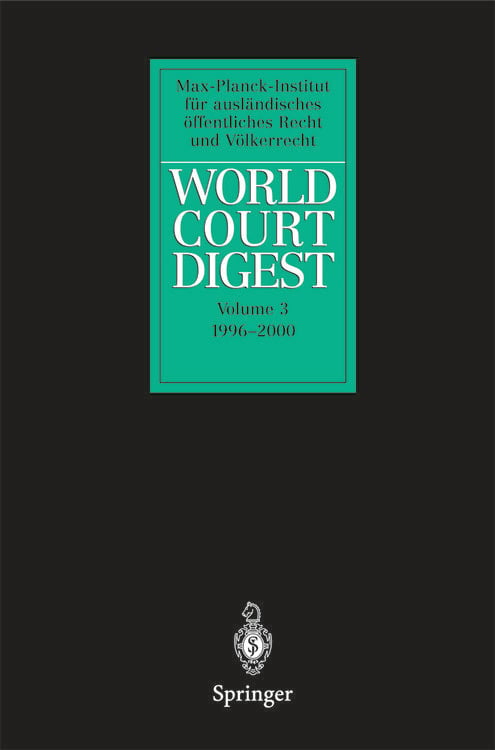 Produktbild: World Court Digest