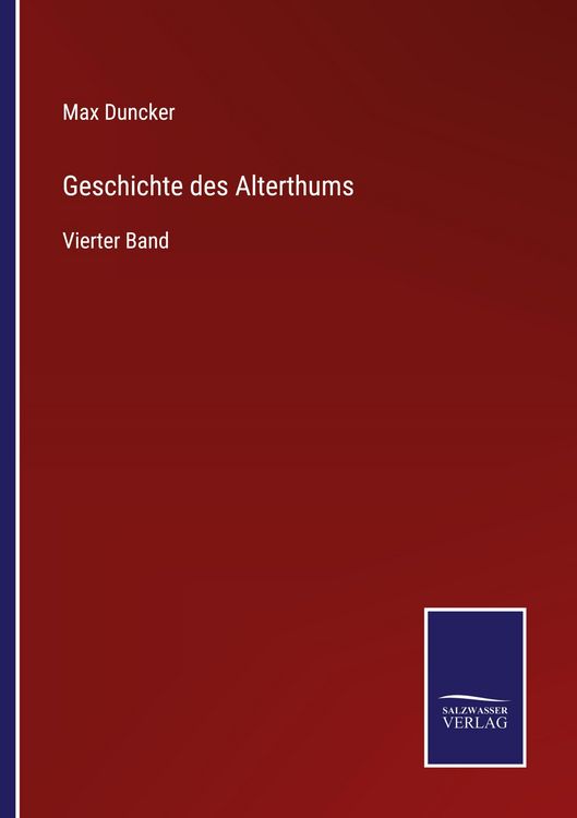 Produktbild: Geschichte des Alterthums