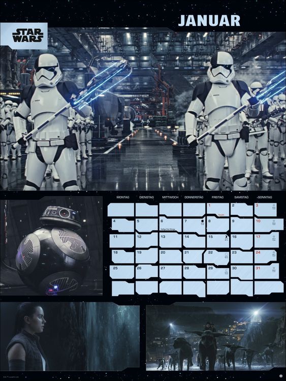 Produktbild: Star Wars Broschur XL Kalender 2027