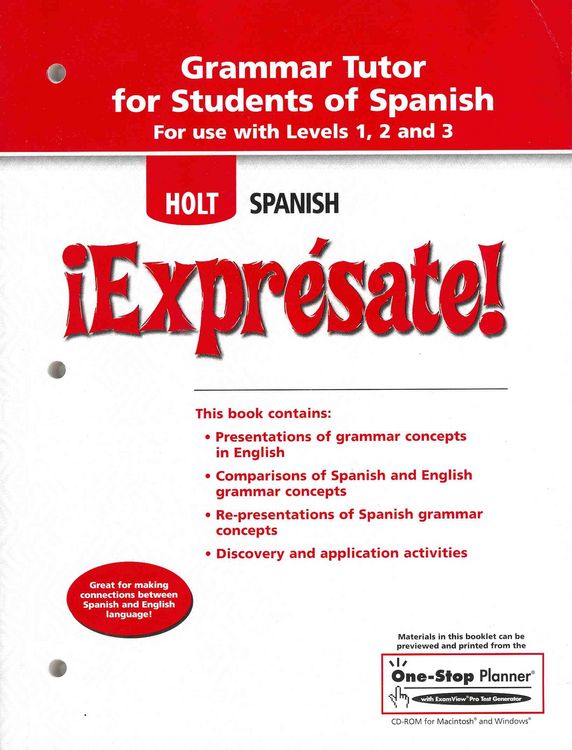Produktbild: Holt Spanish Expresate Grammar