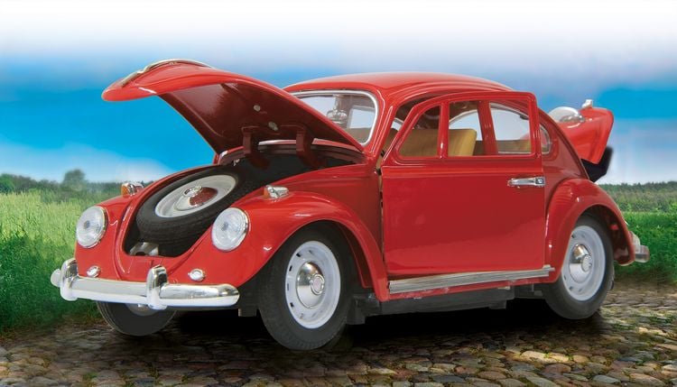 Produktbild: VW K&auml;fer RC Diecast 1:18 rot 27MHz