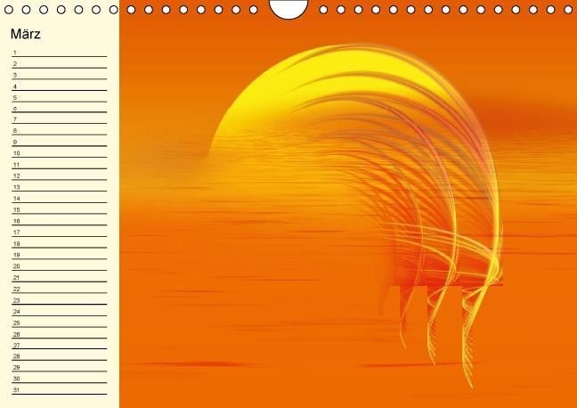 Produktbild: Fraktale Kunst 2/Geburtstagskalender (Wandkalender immerw&auml;hrend DIN A4 quer)