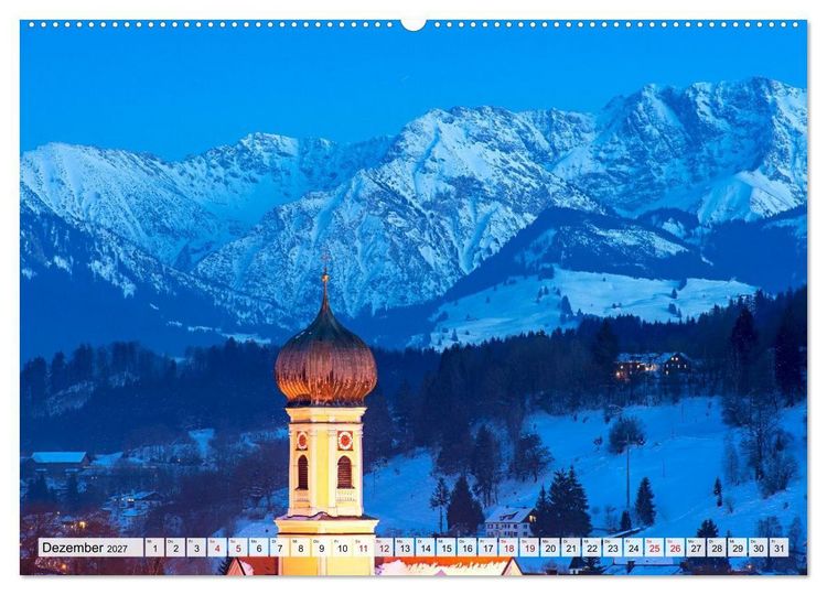 Produktbild: Traumhaftes Allg&auml;u (hochwertiger Premium Wandkalender 2027 DIN A2 quer), Kunstdruck in Hochglanz