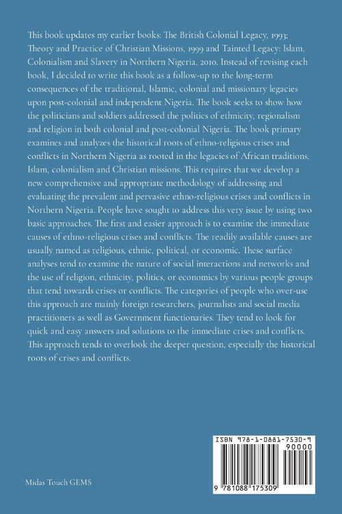 Produktbild: Historical Roots Of Ethno-Religious Crises and Conflicts in Northern Nigeria - Revised Edition 2019