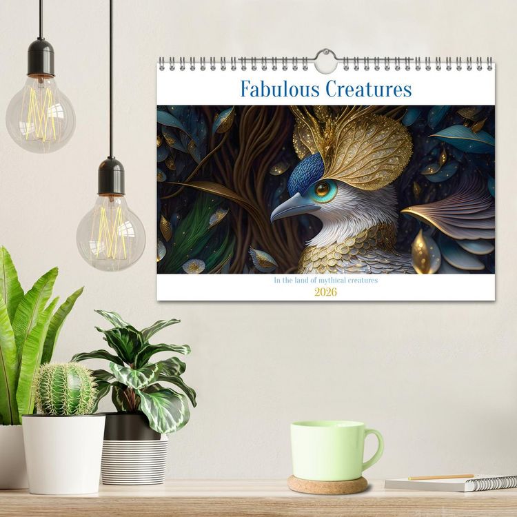 Produktbild: Fabulous creatures - In the land of mythical creatures (Wall Calendar 2026 DIN A4 landscape), CALVENDO 12 Month Wall Calendar