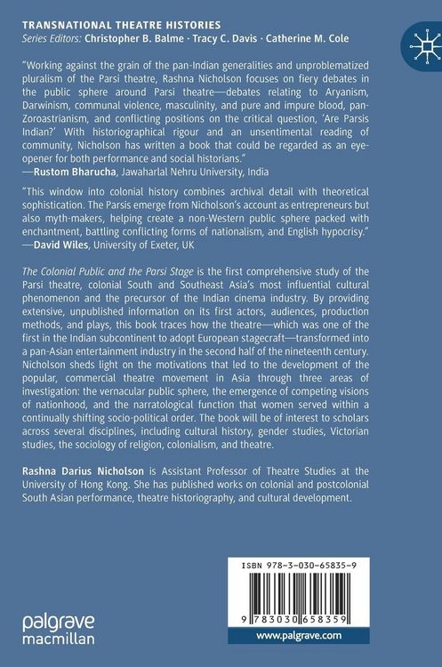 Produktbild: The Colonial Public and the Parsi Stage