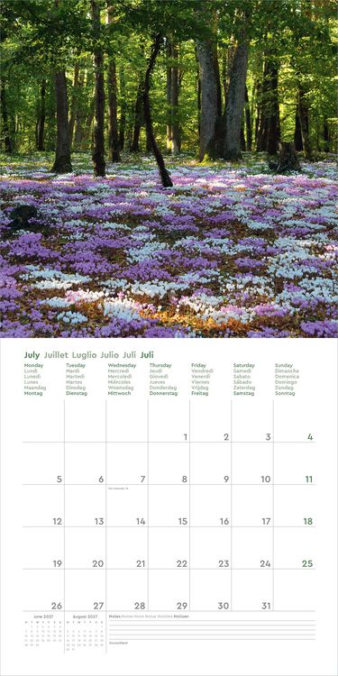Produktbild: Farbenpr&auml;chtige Jahreszeiten - KUNTH Broschurkalender 2027