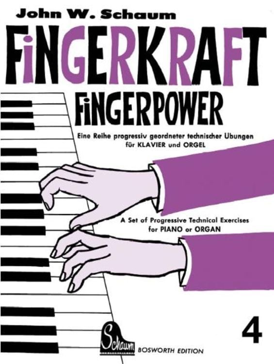 Produktbild: Fingerkraft. Progressiv geordnete technische Übungen für Klavier oder Orgel / Fingerkraft 4