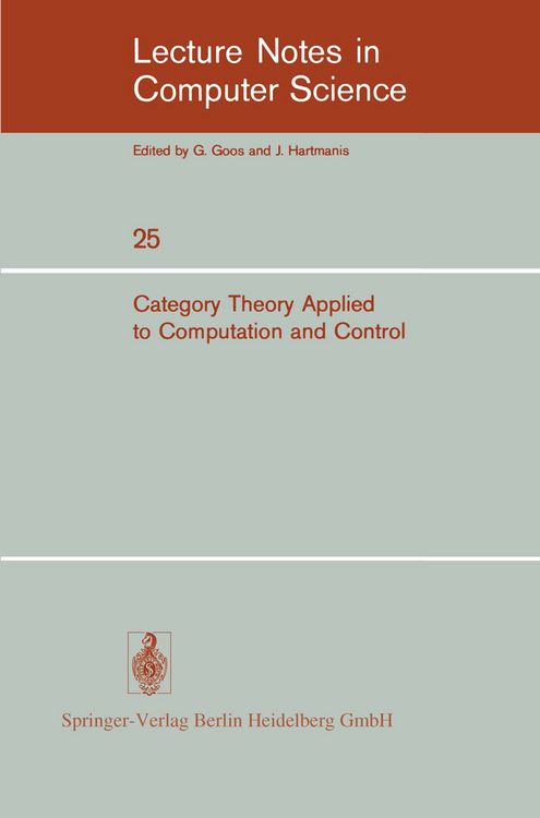 Produktbild: Category Theory Applied to Computation and Control
