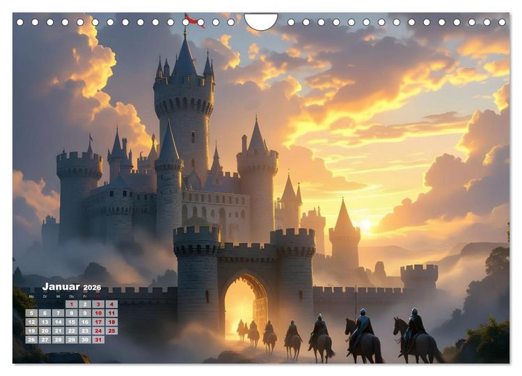 Produktbild: Burgen der Legenden (Wandkalender 2026 DIN A4 quer), CALVENDO Monatskalender