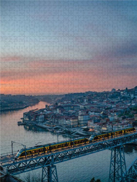 Produktbild: CALVENDO Puzzle Ponte Luis I im Abendrot | 1000 Teile Lege-Gr&ouml;&szlig;e 64x48cm Foto-Puzzle f&uuml;r gl&uuml;ckliche Stunden