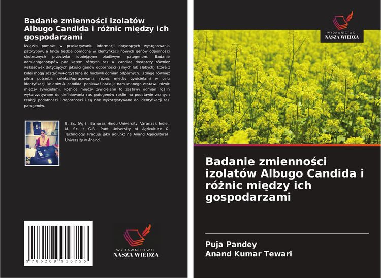 Produktbild: Badanie zmienno&iquest;ci izolat&oacute;w Albugo Candida i r&oacute;&iquest;nic mi&iquest;dzy ich gospodarzami