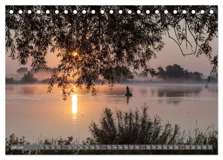 Produktbild: Naturlandschaft Elbe - Im Wechsel der Jahreszeiten (Tischkalender 2026 DIN A5 quer), CALVENDO Monatskalender