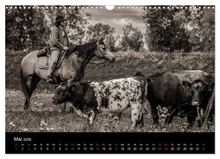 Produktbild: Westernreiten (Wandkalender 2026 DIN A3 quer), CALVENDO Monatskalender