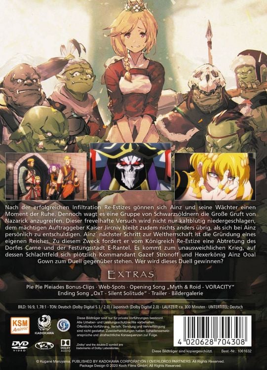 Produktbild: Overlord - Complete Edition - Staffel 3 [3 DVDs]
