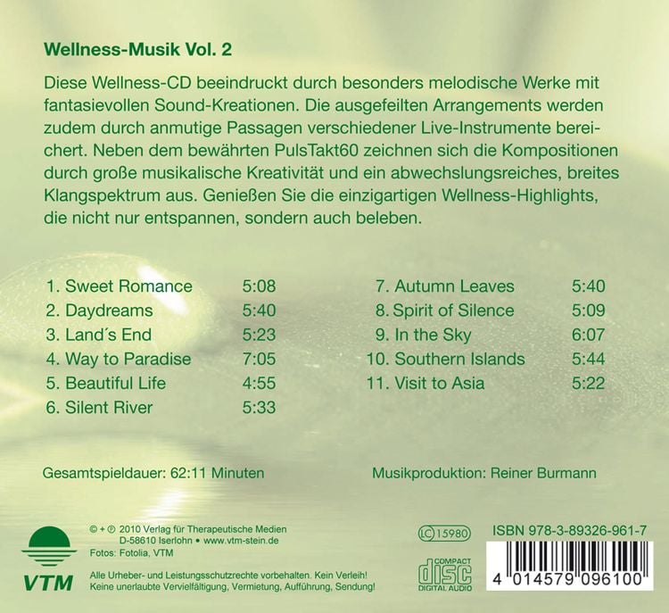 Produktbild: Wellness-Musik. Vol. 2