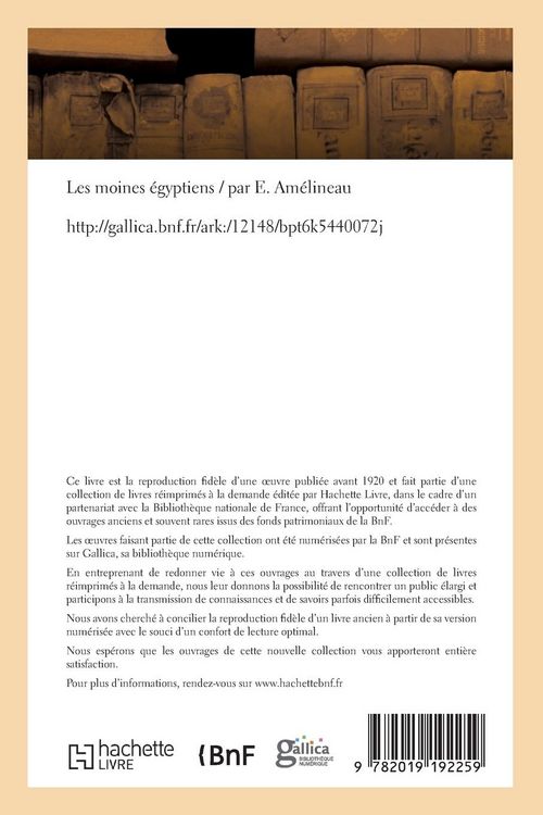 Produktbild: Les Moines &Eacute;gyptiens