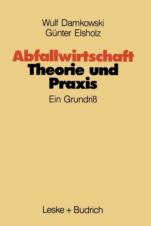Produktbild: Abfallwirtschaft Theorie und Praxis