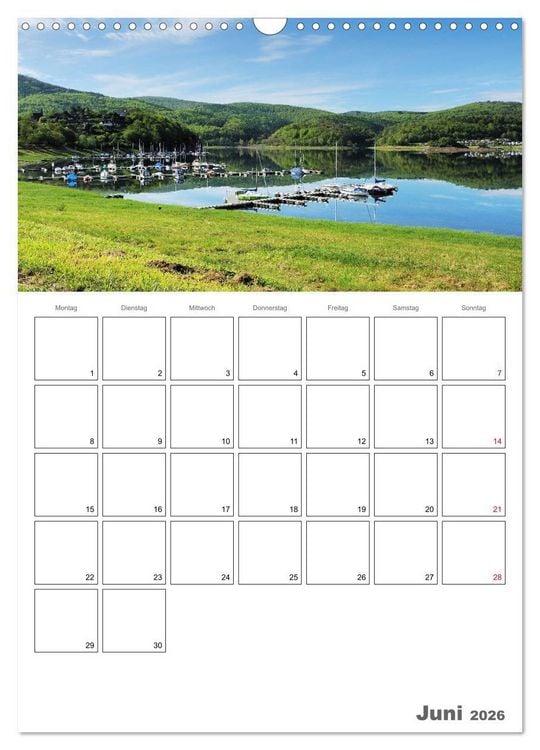 Produktbild: Hessens sch&ouml;nster See - Der Edersee (Wandkalender 2026 DIN A3 hoch), CALVENDO Monatskalender
