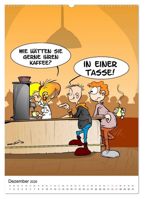 Produktbild: Trumix Cartoons - Nichts geht mehr (Wandkalender 2026 DIN A2 hoch), CALVENDO Monatskalender