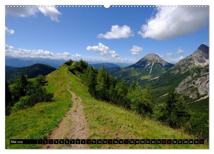 Produktbild: Sommer am Dachstein (hochwertiger Premium Wandkalender 2026 DIN A2 quer), Kunstdruck in Hochglanz