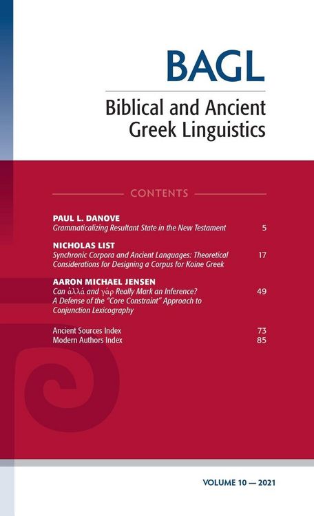 Produktbild: Biblical and Ancient Greek Linguistics, Volume 10
