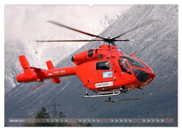 Produktbild: Helikopter in der Luft 2.0 (hochwertiger Premium Wandkalender 2027 DIN A2 quer), Kunstdruck in Hochglanz
