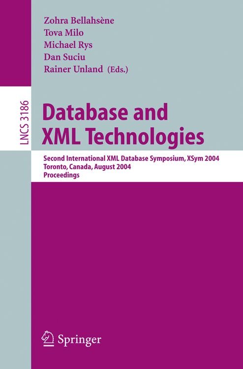 Produktbild: Database and XML Technologies