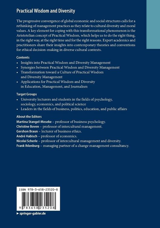 Produktbild: Practical Wisdom and Diversity
