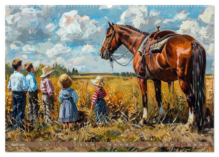 Produktbild: Life on a Farm in Old America (Wall Calendar 2026 DIN A2 landscape), CALVENDO 12 Month Wall Calendar