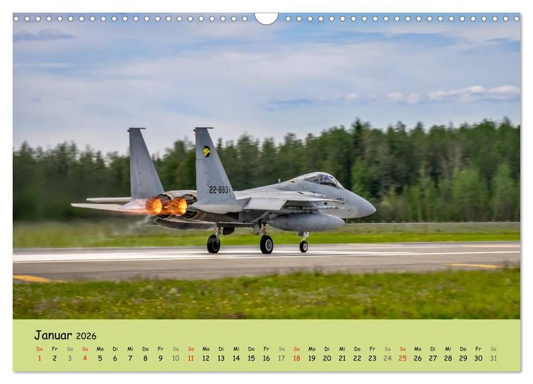 Produktbild: Luft&uuml;berlegenheit - Kampfjets in Aktion (Wandkalender 2026 DIN A3 quer), CALVENDO Monatskalender
