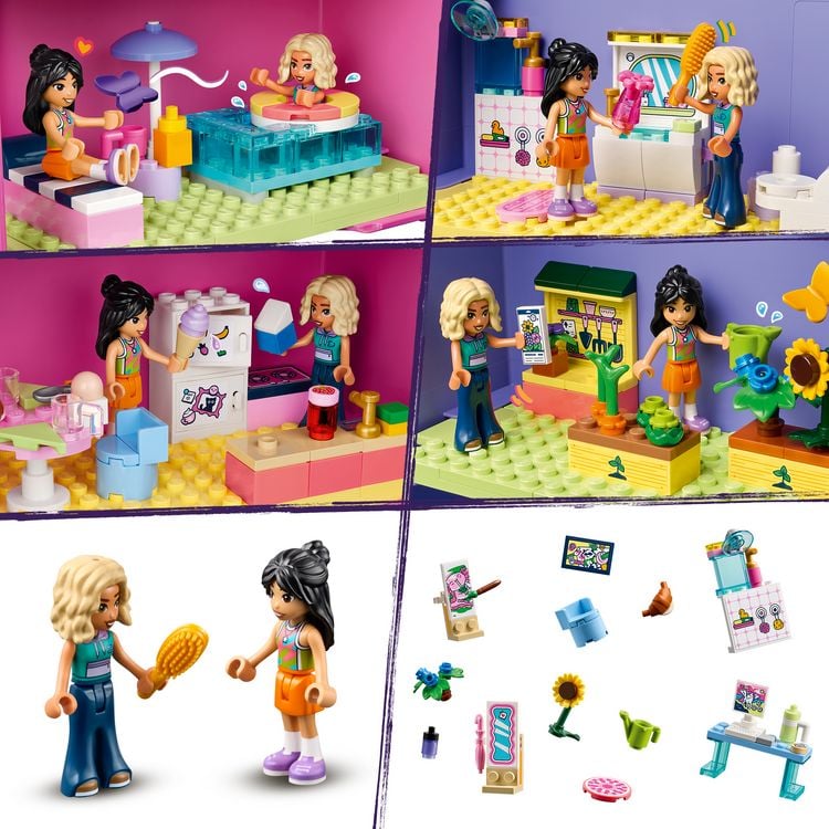 Produktbild: LEGO Friends 42697 Kreativer Puppenhauskoffer, Bauset, Tragbares Puppenhaus f&uuml;r Kinder