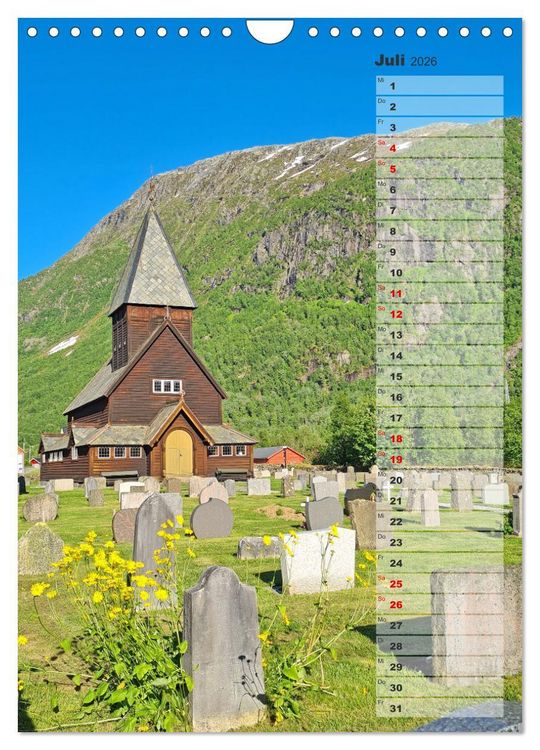 Produktbild: Skandinavien entdecken - Von Schweden nach Norwegen mit dem Wohnmobil (Wandkalender 2026 DIN A4 hoch), CALVENDO Monatskalender