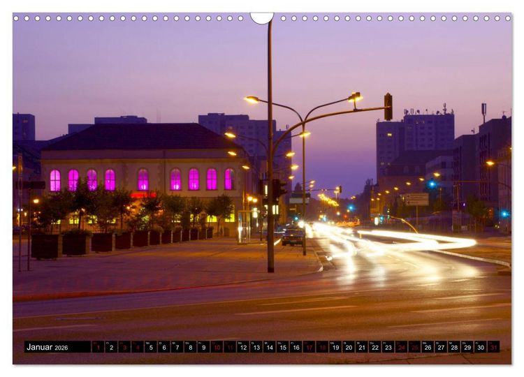 Produktbild: Potsdam zwischen Nacht und blauer Stunde (Wandkalender 2026 DIN A3 quer), CALVENDO Monatskalender