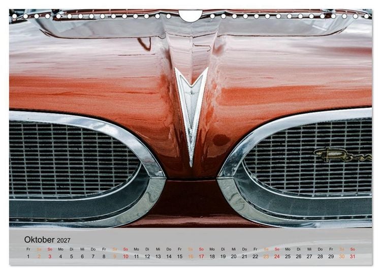 Produktbild: Pontiac Star Chief - Details voller Stil (Wandkalender 2027 DIN A4 quer), CALVENDO Monatskalender