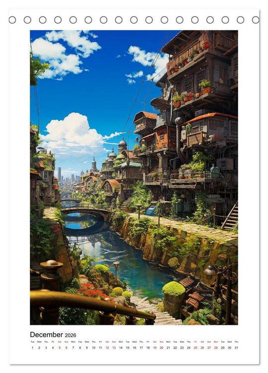 Produktbild: Incredibly Cool Places (Desk Calendar 2026 DIN A5 portrait), CALVENDO 12 Month DeskCalendar