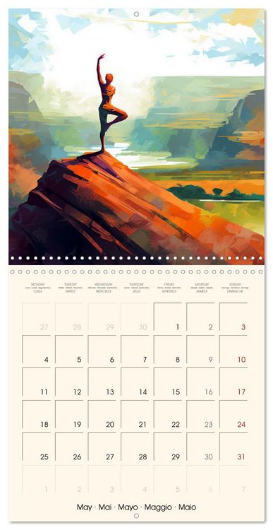 Produktbild: Never Forget Yoga (Wall Calendar 2026 12 &times; 12 Inch) CALVENDO 12 Month Wall Calendar