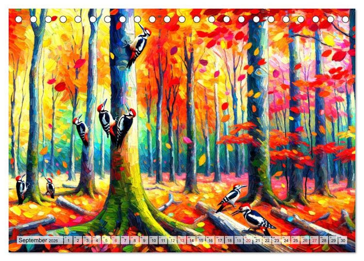 Produktbild: Eine Hommage an van Gogh (Tischkalender 2026 DIN A5 quer), CALVENDO Monatskalender