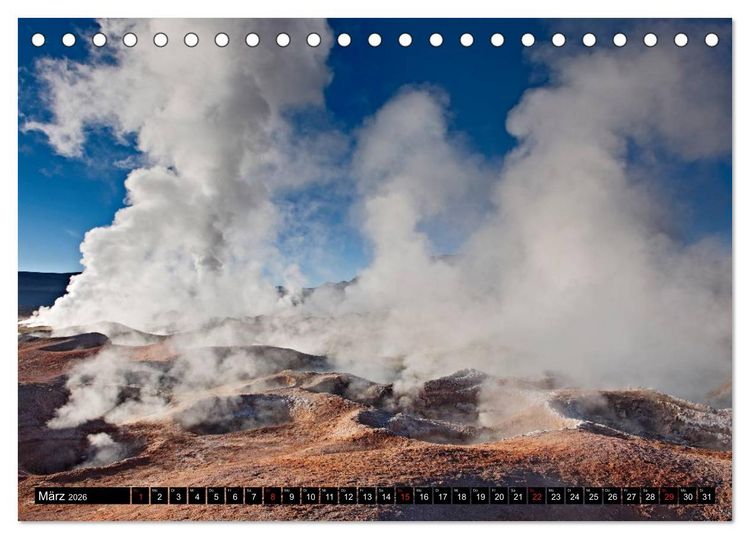 Produktbild: Bolivien Andenlandschaften (Tischkalender 2026 DIN A5 quer), CALVENDO Monatskalender