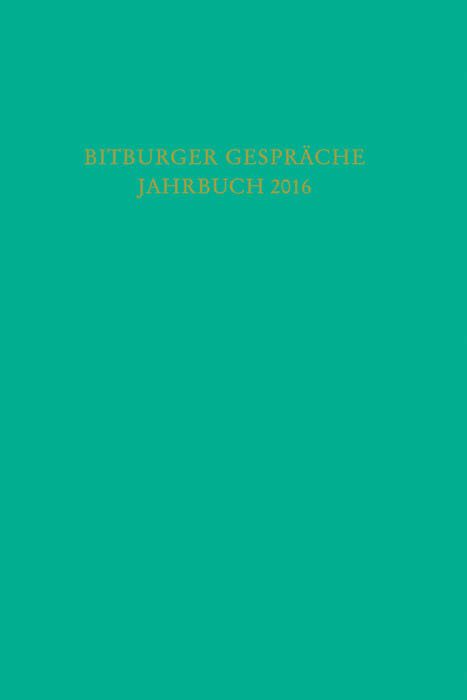 Produktbild: Bitburger Gespr&auml;che Jahrbuch 2016