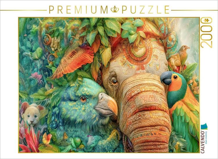 Produktbild: CALVENDO Puzzle Tierische Kreaturen des Dschungels | 2000 Teile Lege-Gr&ouml;&szlig;e 90x67cm Foto-Puzzle f&uuml;r gl&uuml;ckliche Stunden