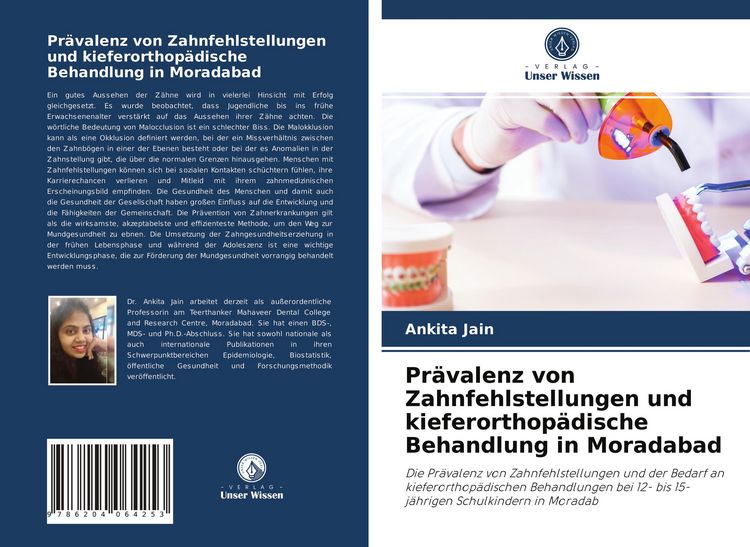 Produktbild: Pr&auml;valenz von Zahnfehlstellungen und kieferorthop&auml;dische Behandlung in Moradabad