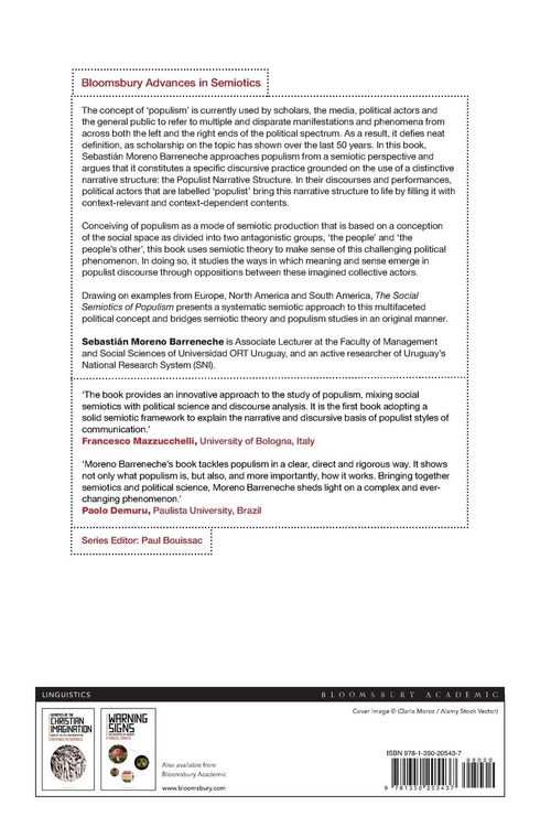 Produktbild: The Social Semiotics of Populism