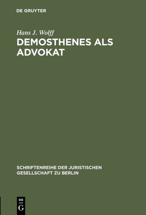 Produktbild: Demosthenes als Advokat