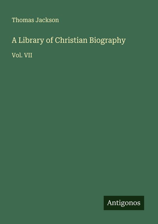Produktbild: A Library of Christian Biography