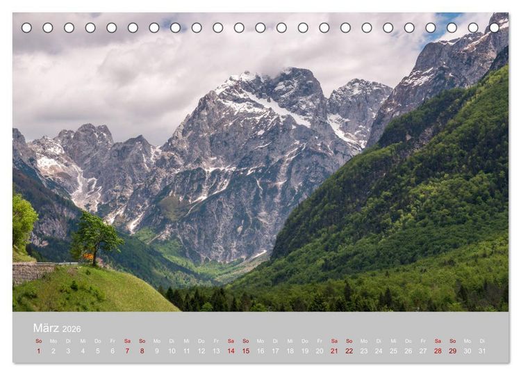 Produktbild: Die Julischen Alpen (Tischkalender 2026 DIN A5 quer), CALVENDO Monatskalender