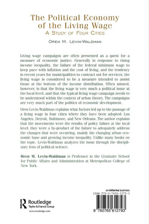 Produktbild: The Political Economy of the Living Wage